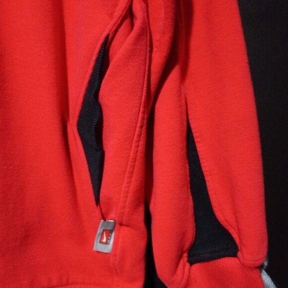 Vintage Georgia Bulldogs Nike Half-Zip Pullover Jacket - Red - Picture 2 of 7